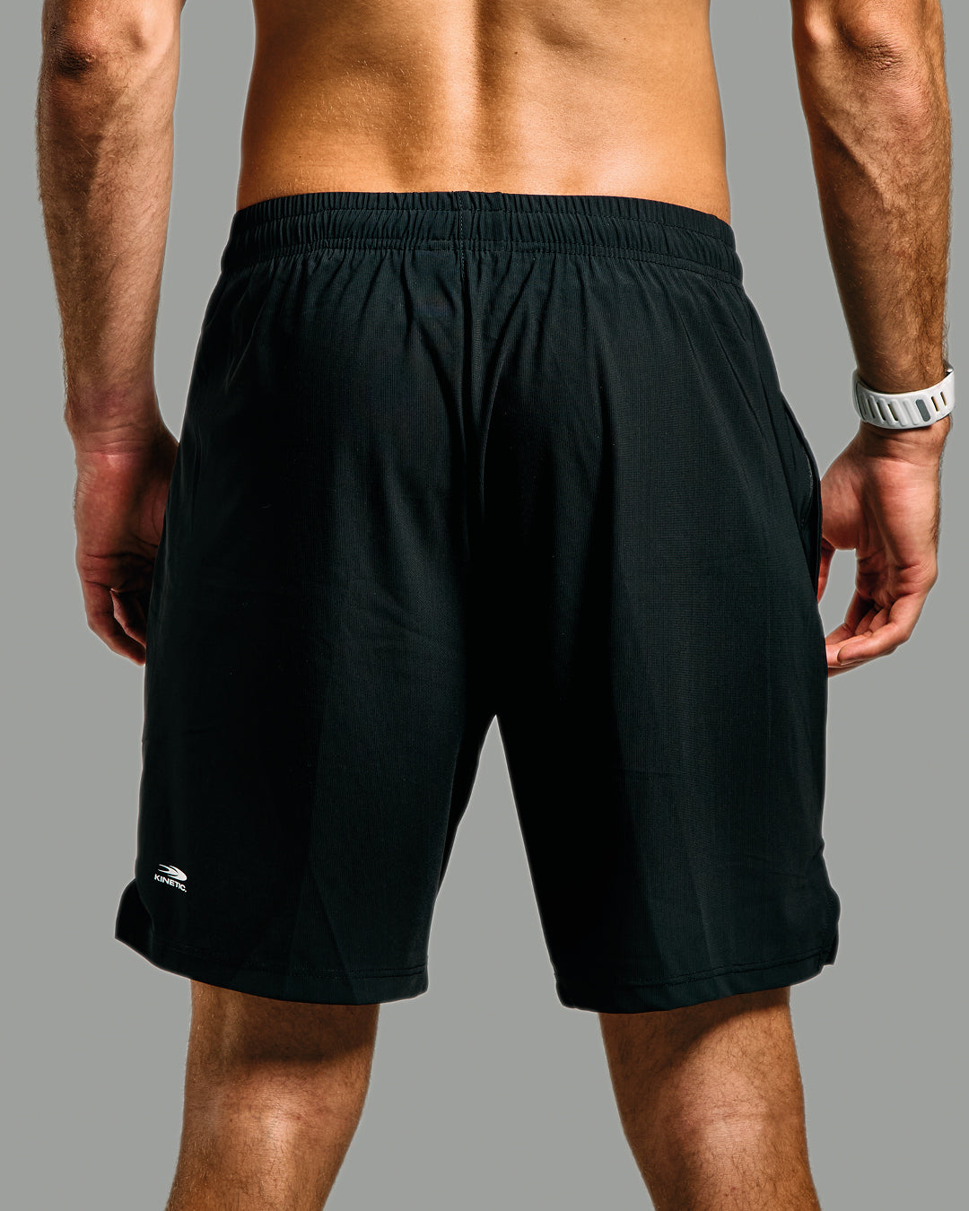 Black Core Athletic Fitness Shorts Back