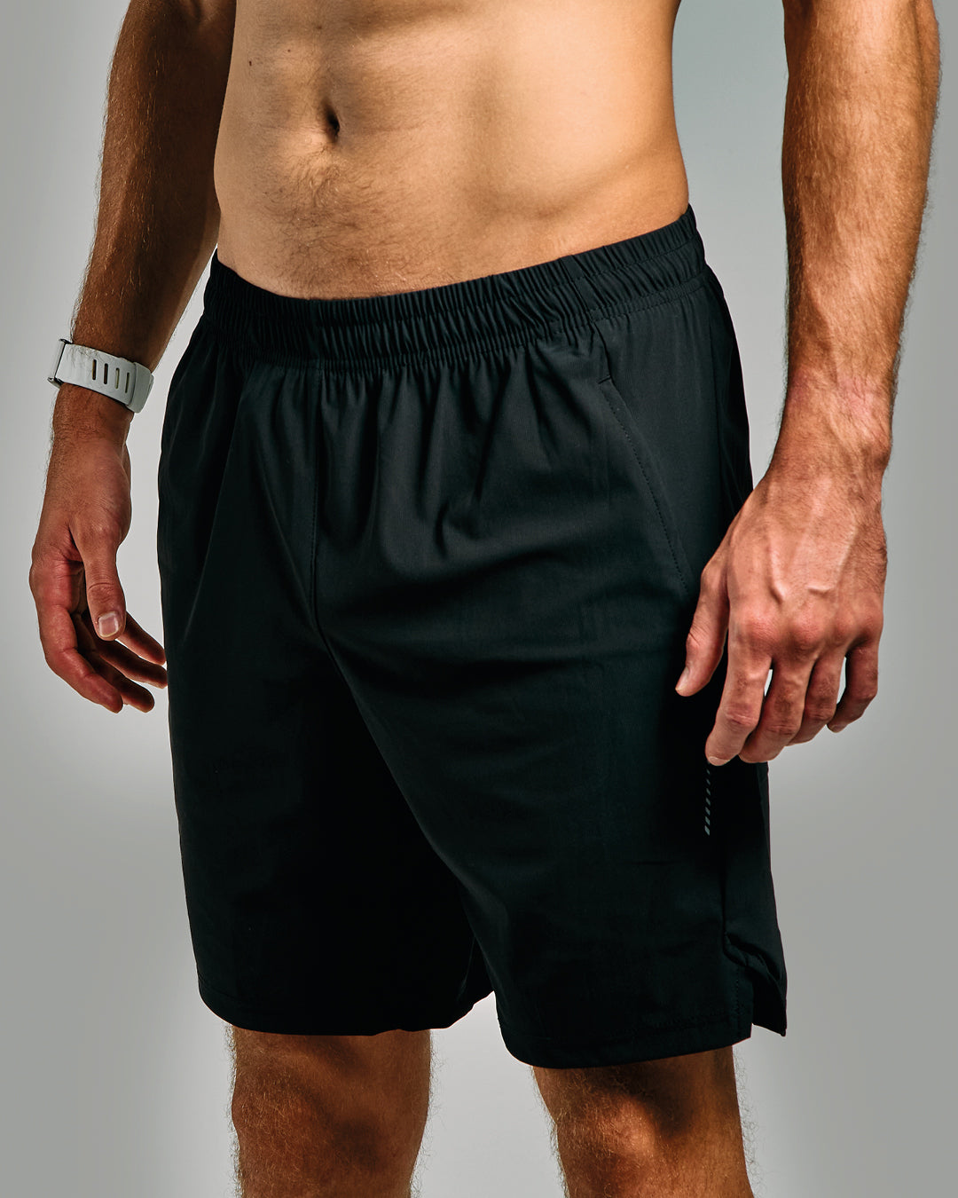 Black Core Athletic Fitness Shorts Quarter